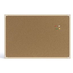 Quadro de Aviso Cortiça Madeira 60x40cm com Tachinhas - 1