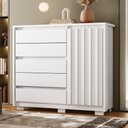 Ver imagem 3 de Cômoda Sapateira Ripada Mallet Branco