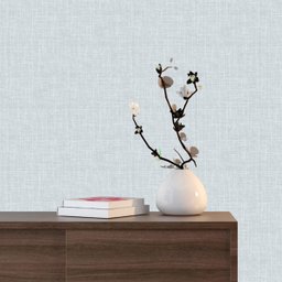 Papel de Parede 3d Auto Adesivo Efeito Tecido Linho Cinza Claro Imita Algodão Vinilico 3m - 3
