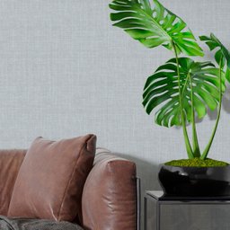Papel de Parede 3d Auto Adesivo Efeito Tecido Linho Cinza Claro Imita Algodão Vinilico 3m - 9