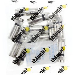 Conector F Compressão RG6 PT 10 Peças Tblack - 2