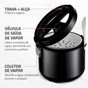 Ver imagem 7 de Panela Elétrica Mondial Pe-30-10x 127v Cozinhar 30cm Black