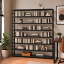 Ver imagem 2 de Estante Multiuso Organizador Livreiro Estilo Industrial 180x170 Preto Total