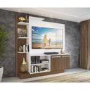 Ver imagem 1 de Estante Home Theater com Suporte para TV até 55 Polegadas Denver Multimóveis Branco/Madeirado