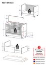 Ver imagem 4 de Berço Americano / Mini Cama 3 em 1 com Colchão Incluso e Rodízios Bambino Branco