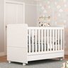 Berço Americano / Mini Cama 3 em 1 com Colchão Incluso e Rodízios Bambino Branco - 1