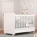 Ver imagem 1 de Berço Americano / Mini Cama 3 em 1 com Colchão Incluso e Rodízios Bambino Branco