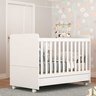 Berço Americano / Mini Cama 3 em 1 com Colchão Incluso e Rodízios Bambino Branco - 1