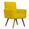 Poltrona Decorativa Nina Suede Amarelo - Dominic Decor - 2