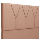 Ver imagem 5 de Cabeceira Cama Box Casal 140cm Aura Linho W01 Rosê - Mpozenato