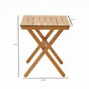 Ver imagem 3 de Conunto de Mesa Dobrável com 2 Cadeiras para Jardim e Varanda Veneza Mestra Móveis