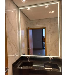 Espelho com Luz de Led 80x50 Touch Screen Branco Neutro - 1