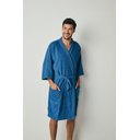 Ver imagem 1 de Roupao Felpudo Adulto Quimono Malibu M - Azul