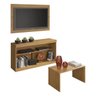 Rack com Painel e Suporte para TV até 55 Polegadas com Mesa de Centro Inovare Multimóveis Natural - 1