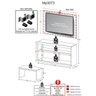 Rack com Painel e Suporte para TV até 55 Polegadas com Mesa de Centro Inovare Multimóveis Natural - 7