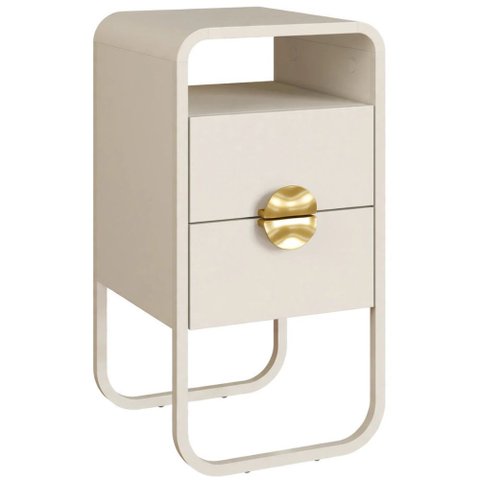 Mesa de Cabeceira Pequena Luna - Off White