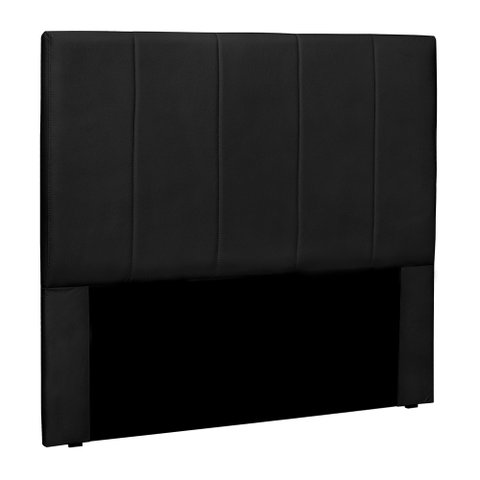 Cabeceira Decorativa Queen Size 1,60M Erza PU Preto - Gran Belo