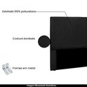 Ver imagem 3 de Cabeceira Decorativa Queen Size 1,60M Erza PU Preto - Gran Belo