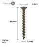 Parafuso Chipboard Phillips Stein 5.0x45 Caixa 500 Pçs - 6