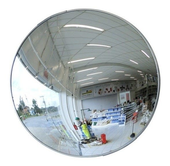 Espelho Convexo de 60 cm Acabamento em Alumínio - 2