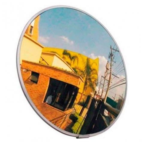 Espelho Convexo de 40 cm Acabamento em Alumínio