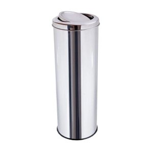 Lixeira Inox 30 Litros com Tampa Vai-e-Vem
