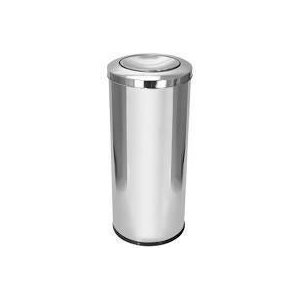Lixeira Inox de 12 Litros com Tampa Vai-E-Vem