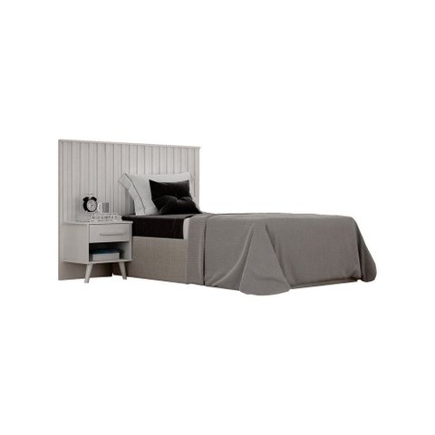 Painel Box Solteiro Milano Branco