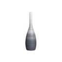 Ver imagem 1 de Vaso Decorativo de Cerâmica Garrafa Tulipa Pequena Cinza e Branco Husky Joelma Decorações