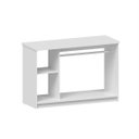 Ver imagem 1 de Balcão com Cabideiro Mdf Modelo Encaixe Pilar 135x90x50 Cm Comac