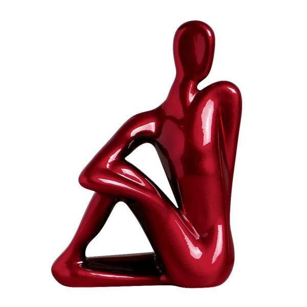 Estatueta Escultura Estatua Enfeite Cerâmica Contorcionista - 1