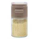 Ver imagem 1 de Saleiro Pimenteiro Grande Capacidade 216g Cinza Vidro Abs