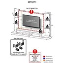 Ver mais imagens de Painel com Suporte para Tv Até 60 Polegadas Branco