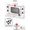 Painel com Suporte para Tv Até 60 Polegadas Branco - 8