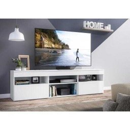Rack para TV 65 Polegadas com 2 Portas Paris Multimóveis Branco - 7