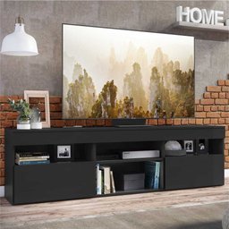 Rack para TV 65 Polegadas com 2 Portas Paris Multimóveis Preto - 1