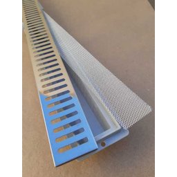 Ralo Linear Sifonado 5x50 Banheiro mod Grelha Inox Polida Tela Anti Insetos - Ficone Reis - 2