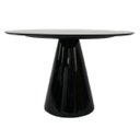 Ver imagem 1 de Mesa de Jantar Cone 130cm Base Preta Laca Preta