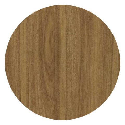 Mesa Saarinen Redonda 60cm Madeira Base Preta Freijó