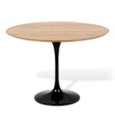 Ver imagem 1 de Mesa Saarinen Redonda 107cm Madeira Base Preta Freijó