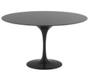 Ver imagem 1 de Mesa Saarinen Redonda 107cm Madeira Base Preta Laca Preta