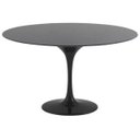 Ver imagem 1 de Mesa Saarinen Redonda 124cm Madeira Base Preta Laca Preta