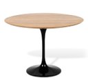 Ver imagem 1 de Mesa Saarinen Redonda 124cm Madeira Base Preta Freijó