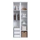 Ver imagem 3 de Guarda Roupas Infantil/Solteiro 2 Portas e 3 Gavetas 80cm Essencial Completa Móveis