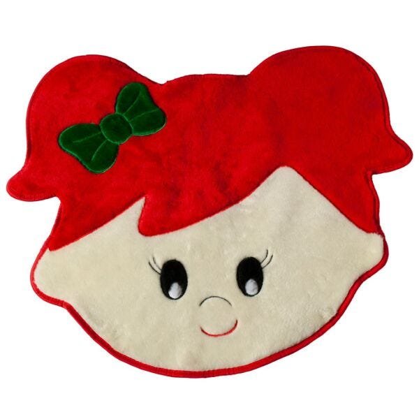 Tapete Infantil Premium Formato Menina Melancia Vermelho 72cm x 60cm - 1