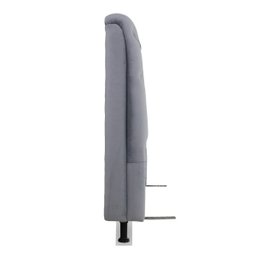 Cabeceira de Cama Box Casal Queen 158cm Padua Tecido Suede Veludo Cinza Claro - 3