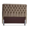 Cabeceira de Cama Box Casal Queen 158cm Padua Tecido Suede Veludo Marrom - 2