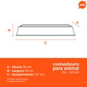 Ver imagem 3 de Kit 2 Comedouros para Animais 25l Preto Gplas