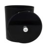 Lixeira para Banheiro Preta com Tampa Laqueada 6,2l 20x20cm - 2