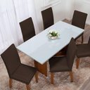 Ver imagem 5 de Kit 04 Capas para Cadeiras Mr 4 Lugares Malha Gel 100% Poliéster - Marrom